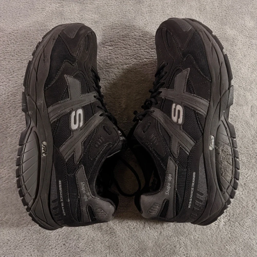 Skechers Shape-ups SRT Mens 11.5 Black Resistance Trainer Sneakers 52041